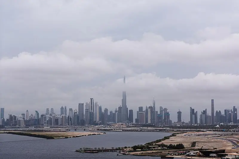 alt="UAE Weather: Rain Hits Abu Dhabi, Cloudy Skies Across the Country"