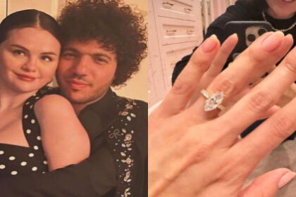 alt="Selena Gomez and Benny Blanco Share Exciting News of Their Engagement with Heartfelt Photos"