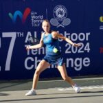 alt="Polina Kudermetova is set to face Alexandra Eala in the semifinals at Al Habtoor"