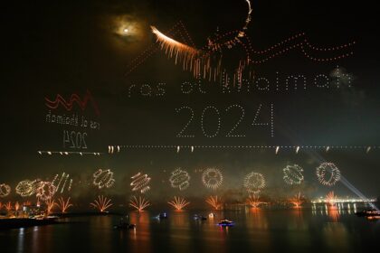 alt="Ras Al Khaimah New Year’s Eve with an extraordinary display of drones and fireworks"