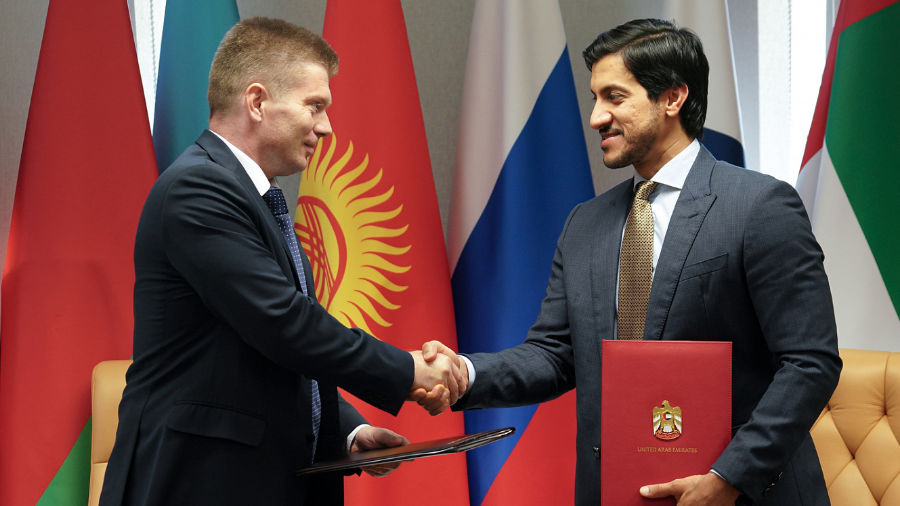 alt="UAE Completes Historic Economic Partnership with Eurasian Bloc,"