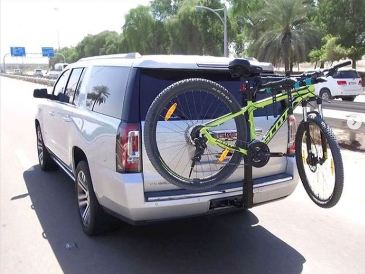 alt="UAE: Apply for a Third Number Plate to Prevent Fines for Car Bike Racks"