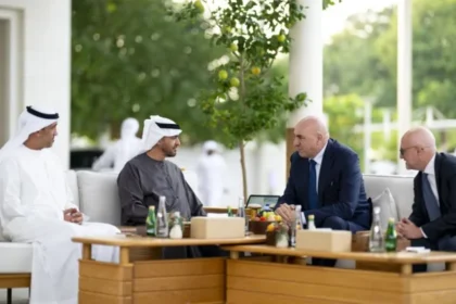 alt="UAE President Meets Italian Defence Minister to Strengthen Military Ties"