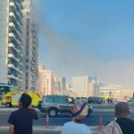 alt="Fire in Dubai Residential Tower Near Mall of the Emirates Contained"