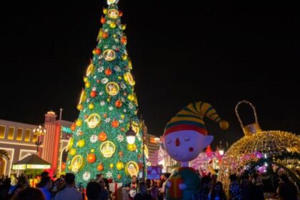 alt="Festive Cheer: Christmas Tree Lighting Ceremony at Dubai’s Global Village"