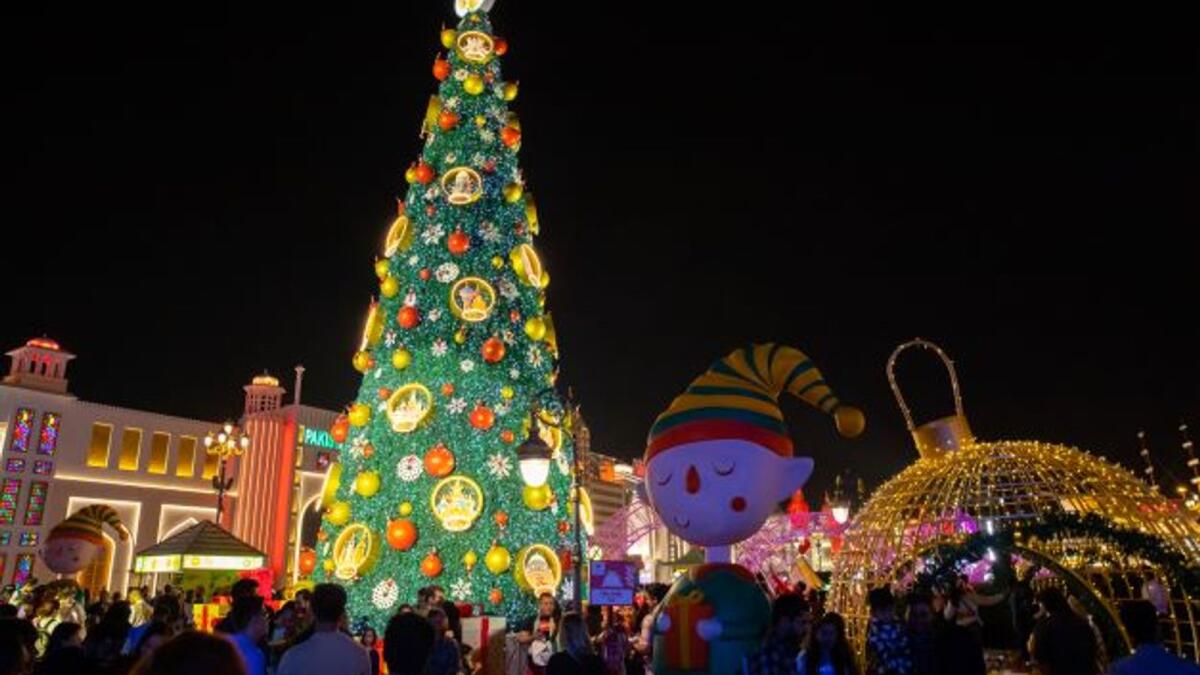 alt="Festive Cheer: Christmas Tree Lighting Ceremony at Dubai’s Global Village"