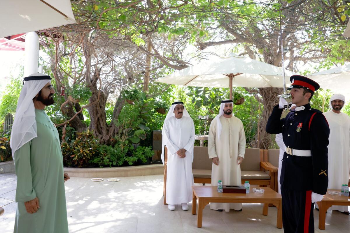 alt="Dubai celebrated the graduation of the grandson of the Dubai Ruler from the Royal Military Academy Sandhurst"