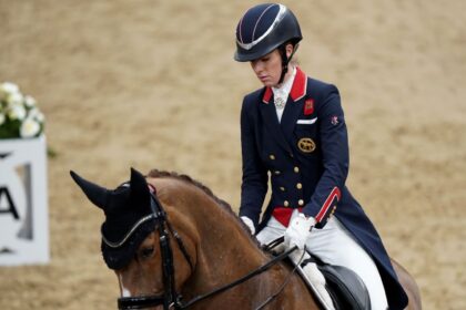 alt="Olympic star Charlotte Dujardin has received a one-year ban due to incident involving horse whipping"