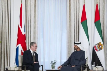 alt="UAE President and UK Prime Minister"