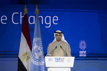 alt="Sheikh Saif of the UAE Urges Cooperation to Tackle 'Environmental Terrorism'"