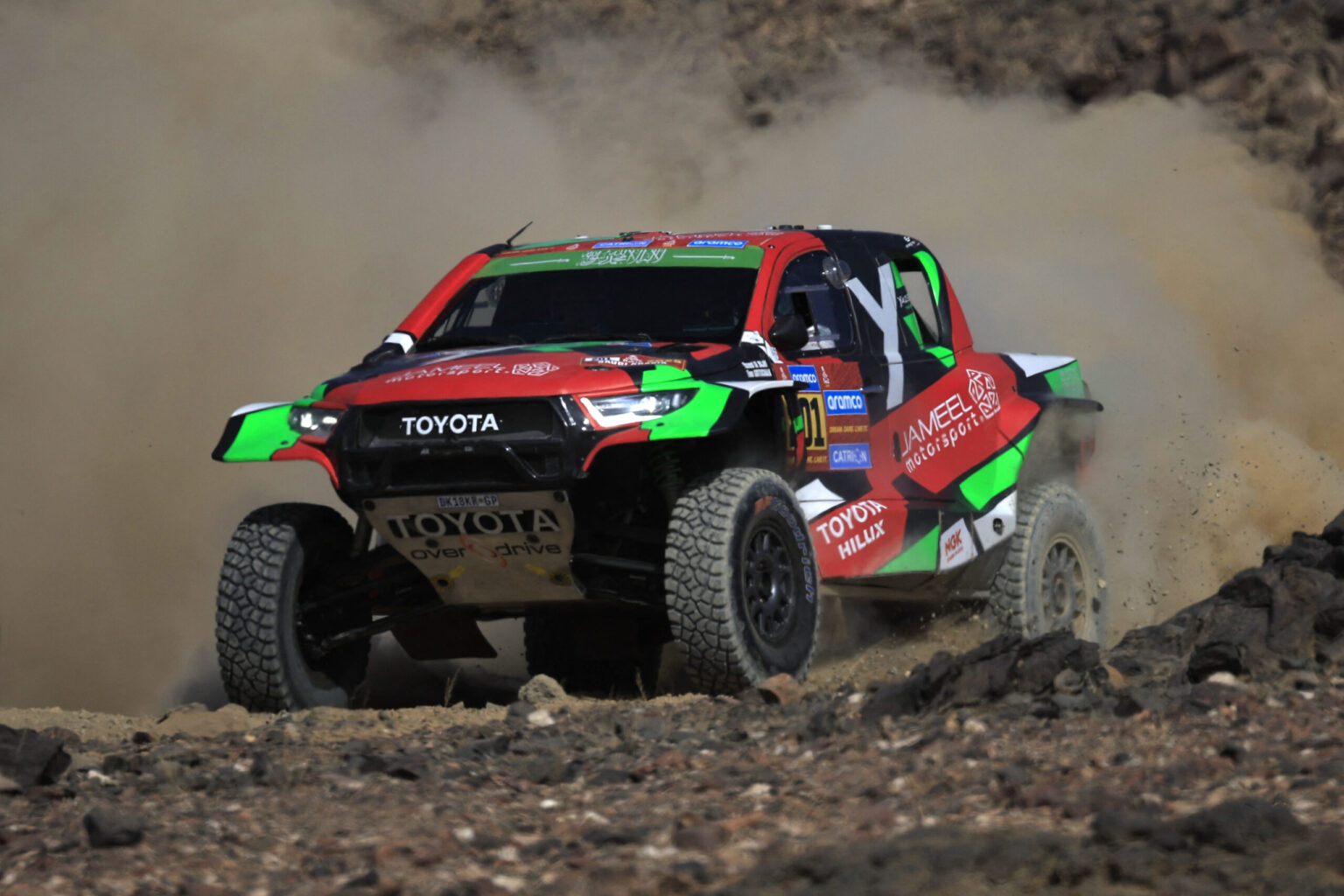 alt="Al Rajhi Takes Dakar Car Stage as Sanders Handed Bike Win"