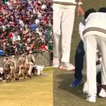 alt="Ranji Trophy: Virat Kohli Meets Fan After Security Breach During Match"