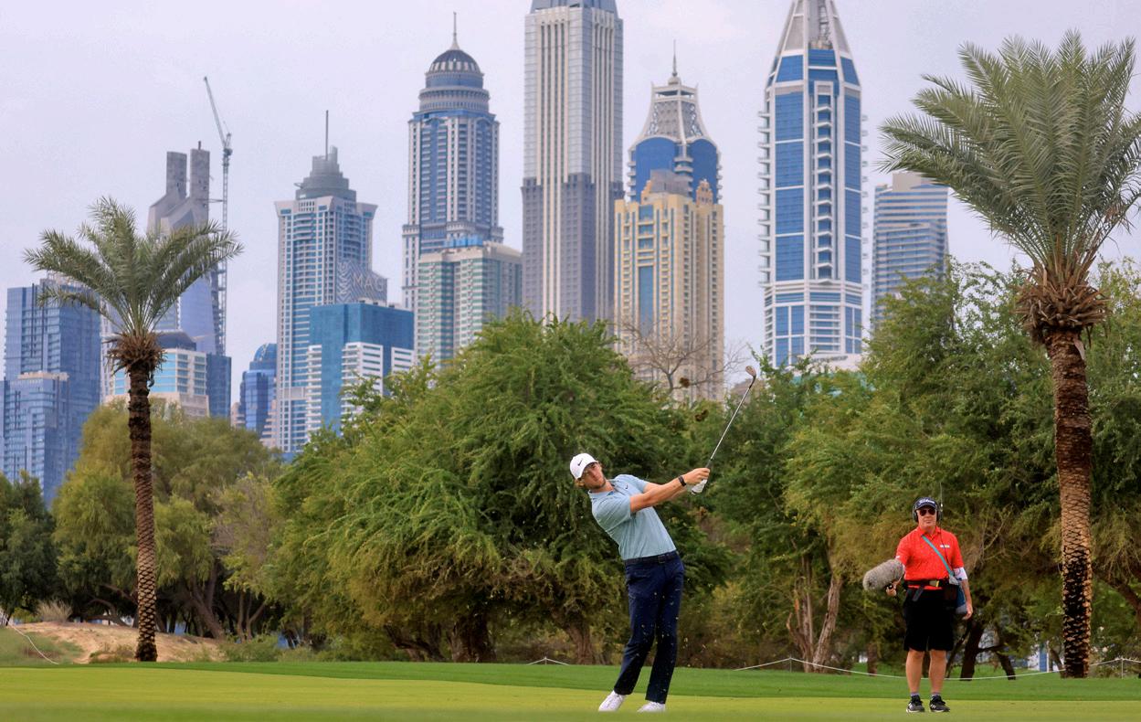 alt="Ferguson Leads at Hero Dubai Desert Classic After Stellar Performance"