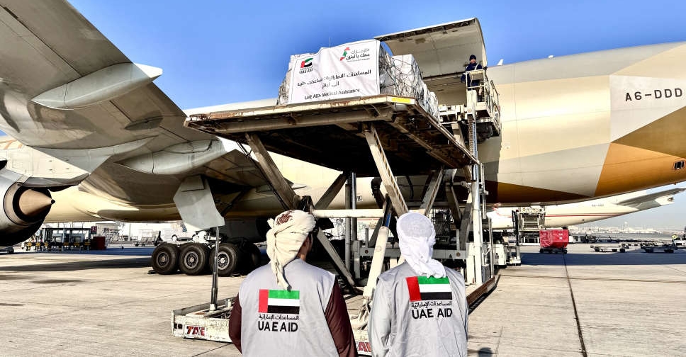 alt="UAE sends 35 tons of medical supplies to Lebanon as part of the relief efforts"