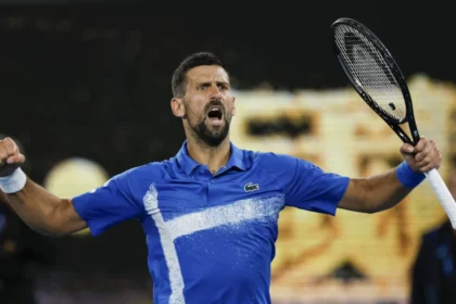 alt="Djokovic Roars into Last 16, Osaka's Australian Open Journey Cut Short"