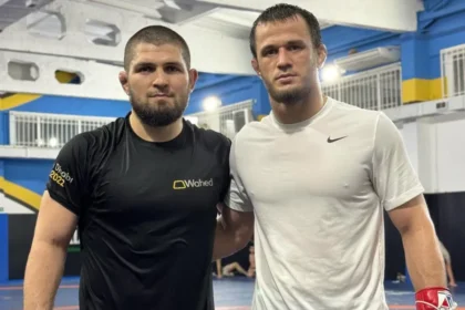 alt="Usman Nurmagomedov Prepares to Defend Title Against Paul Hughes in Dubai"