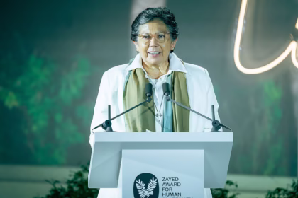 alt="Sister Nelly has won the Zayed Award for Human Fraternity for her work"