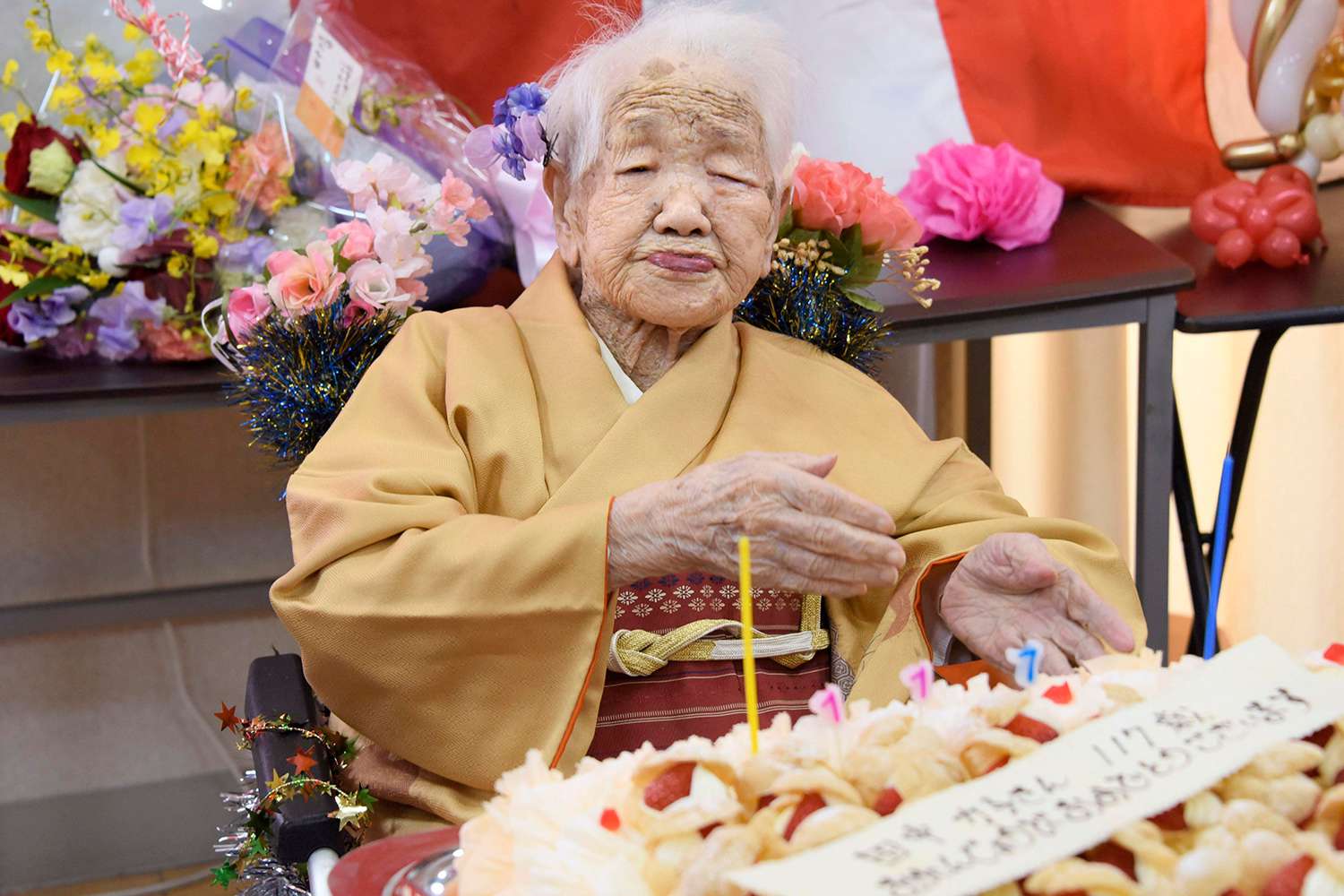 alt="Kane Tanaka, recognized as the world's oldest person at the age of 116, has passed away in Japan"