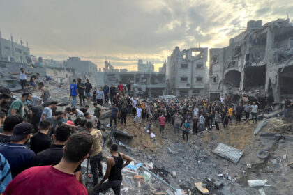 alt="15 people have died in an Israeli airstrike on Jabalia, Gaza, during the New Year celebrations"