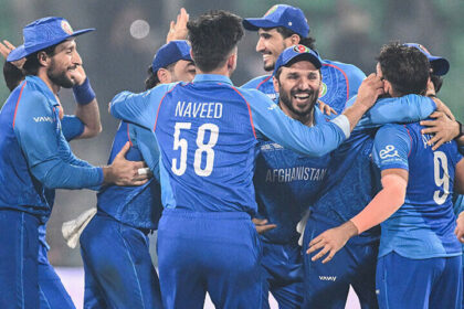 alt="Afghanistan Scores Thrilling Tough Target against Australia in Champions Trophy"