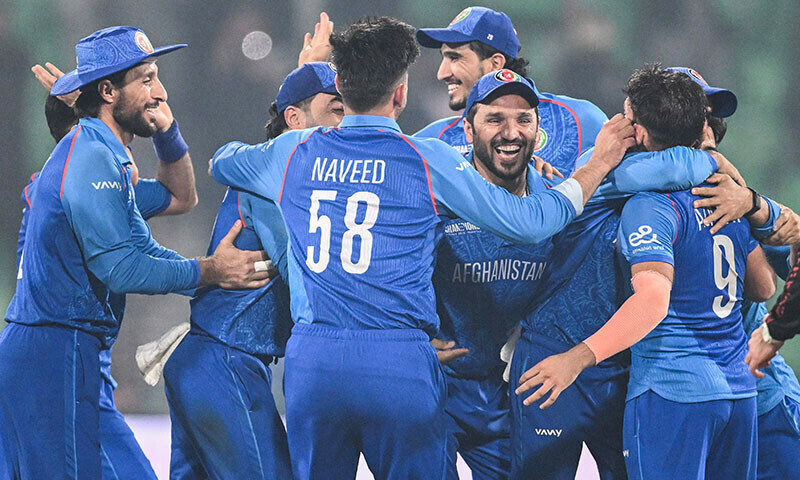 alt="Afghanistan Scores Thrilling Tough Target against Australia in Champions Trophy"