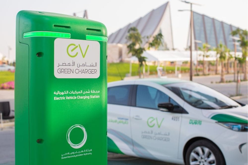 alt="UAE 500 Electric Vehicle Charging Stations"