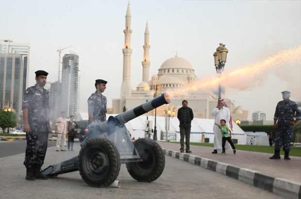 alt="Sharjah Police Reveal 10 Iftar Cannon Firing Points for Ramadan"