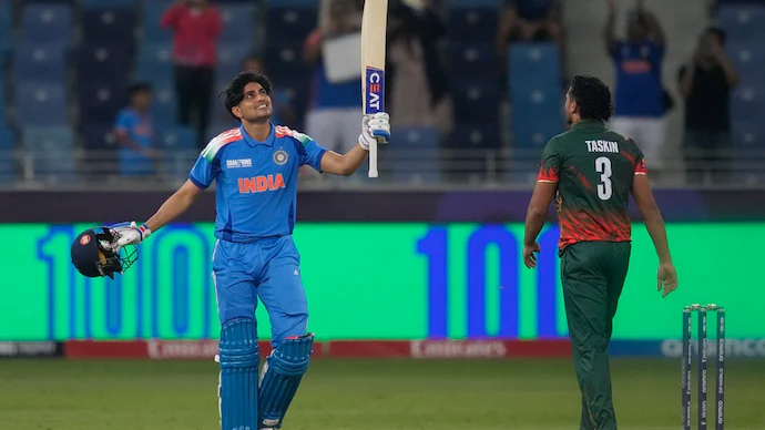 alt="Shubman Gill's Century Guides India to Hard-Fought Win Over Bangladesh"