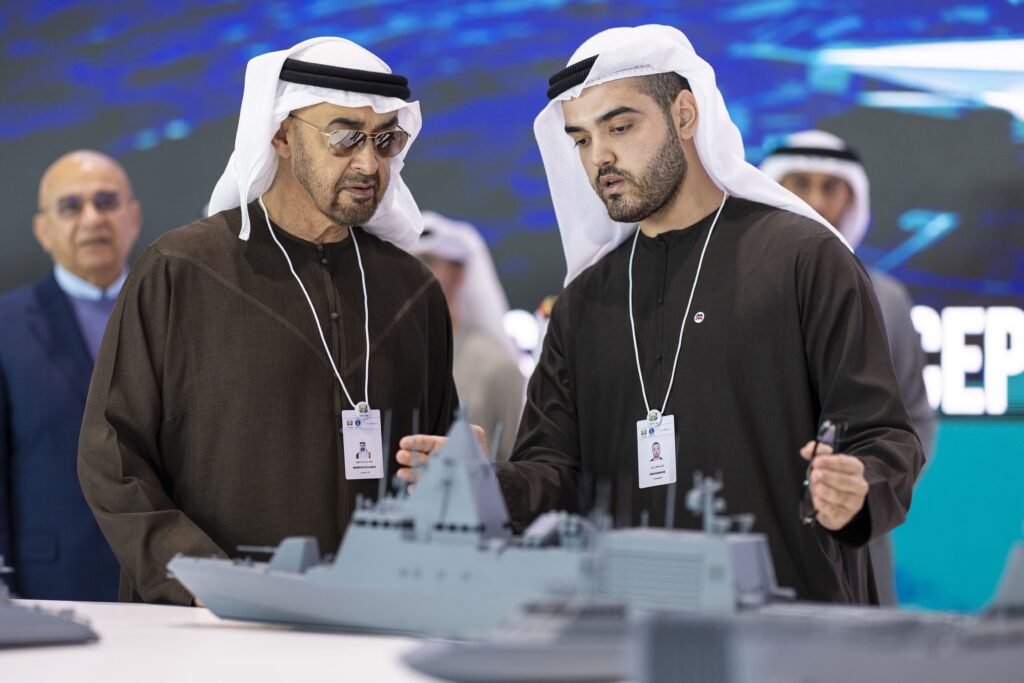 alt=UAE President Sheikh Mohamed Tours NAVDEX, Showcases Maritime Innovations