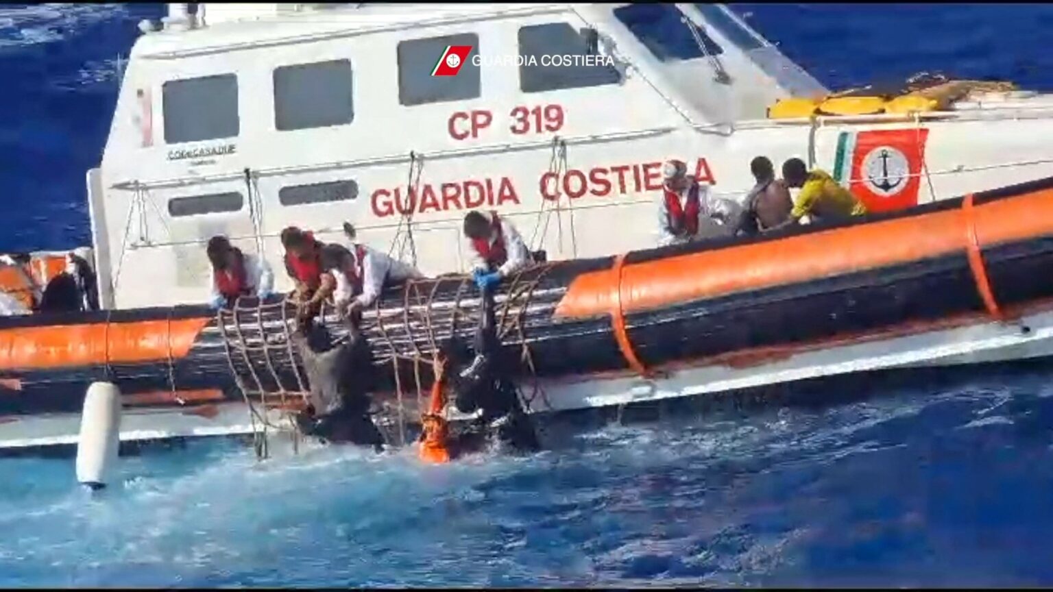 alt="Italy: At Least Six People Killed, 40 Missing Off Coast After Refugee Boat Sinks in Turbulent Waters"