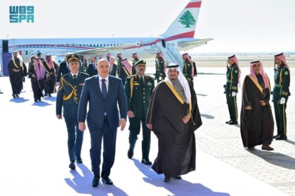 alt="Lebanese President Makes Historic Diplomatic Visit to Saudi Arabia"