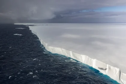 alt="World's Largest Iceberg Runs Aground, Wildlife Haven Spared Major Disruption"