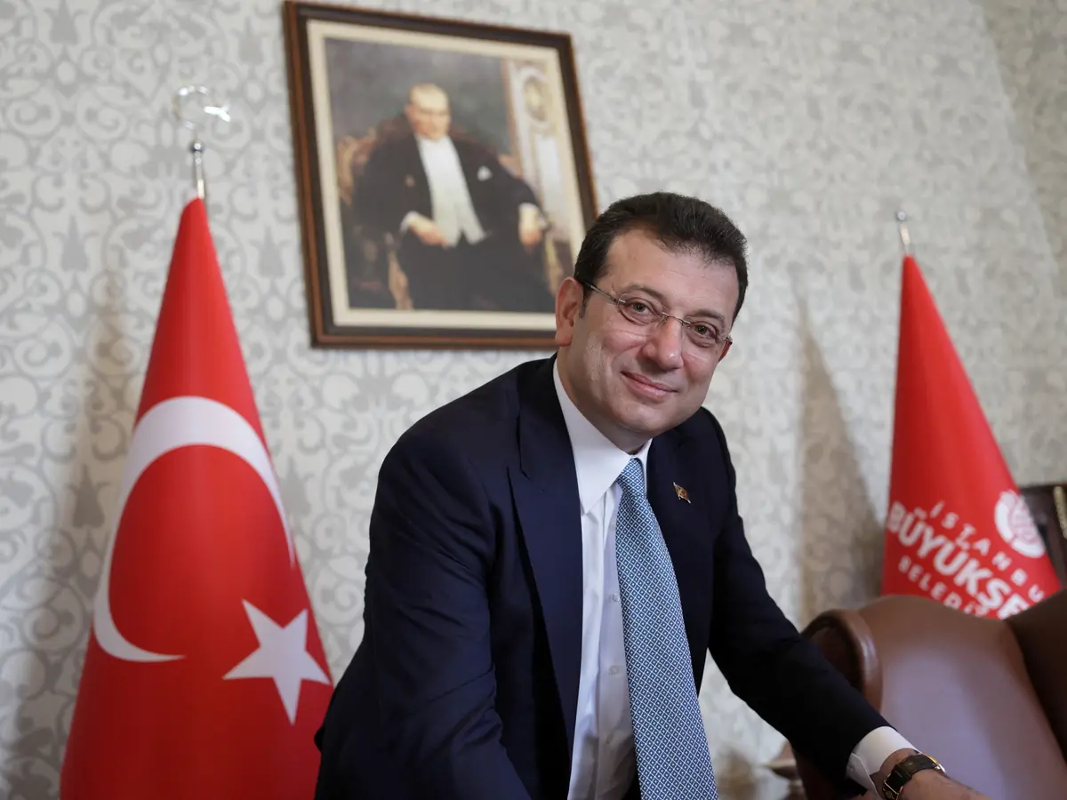 alt="Turkey Detains Istanbul Mayor, Erdogan's Top Challenger in Shock Move"