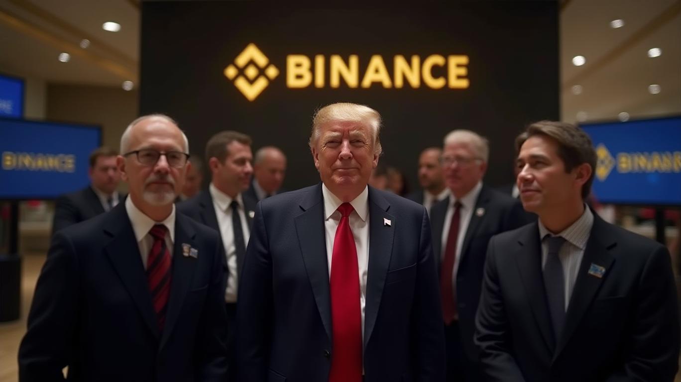 alt="Trump Family Seeks Stake in Binance in Crypto Expansion Discussions"