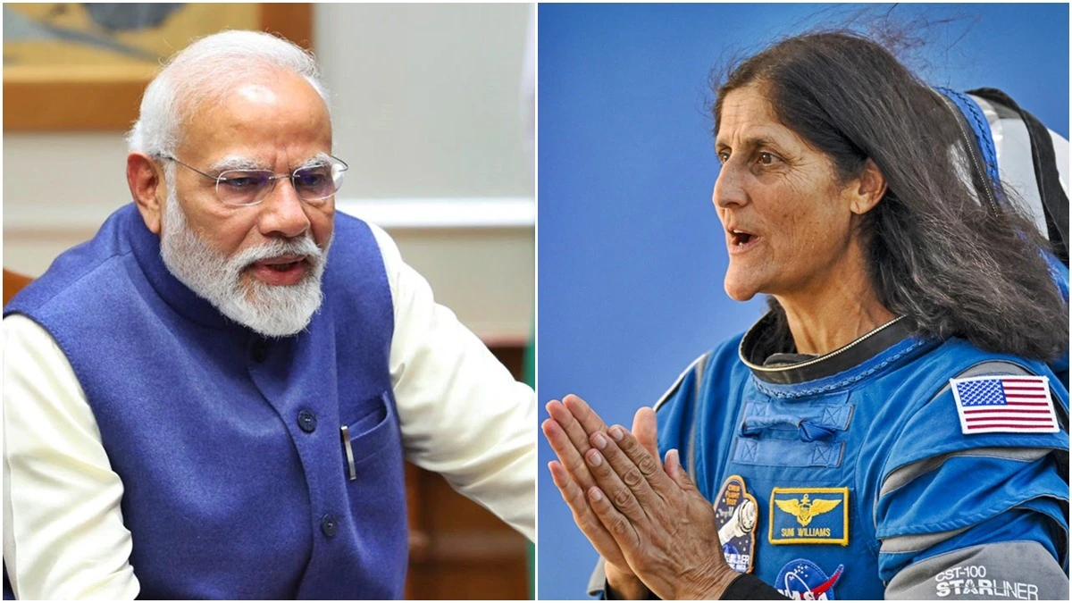 alt="Modi Writes Affectionate Letter to Sunita Williams Prior to Space Return"