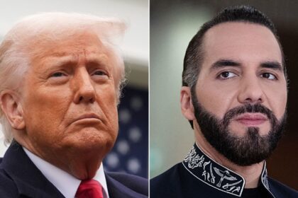 alt="Trump Hosts El Salvador's Nayib Bukele for Migration Crackdown Talks"