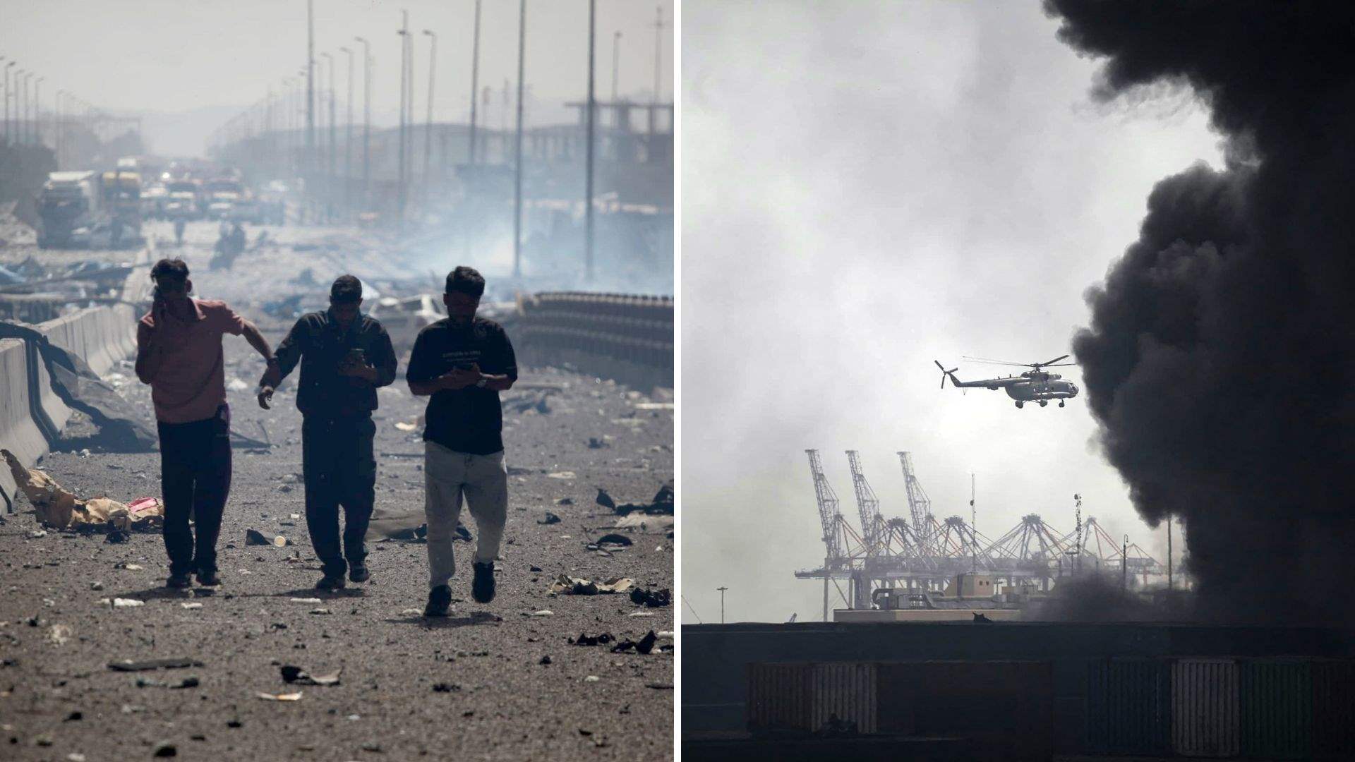 alt="Iran Port Blast Injures at Least 115 as Massive Explosion Rocks South"