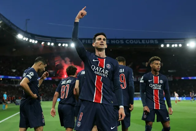 alt="PSG Edge Past Arsenal, on Brink of First Champions League Title{"