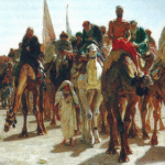 alt="Pilgrims Travel on Horseback from Europe to Saudi Arabia for Hajj"