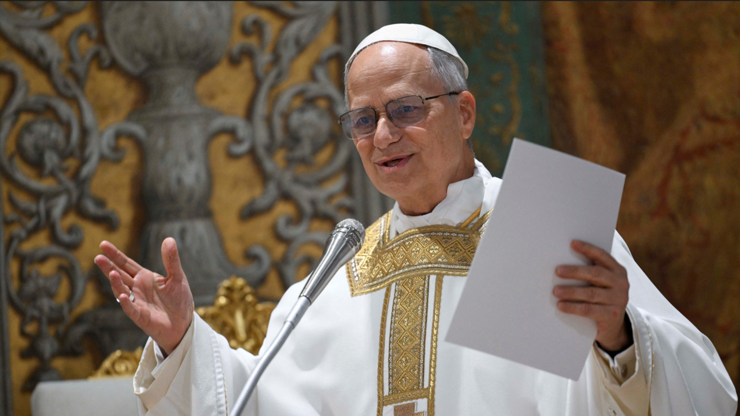 alt="Pope Leo XIV Issues Call to Unity at First Vatican Mass"