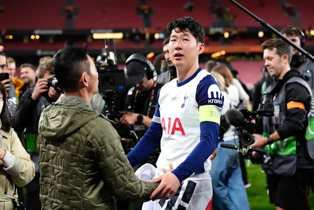 alt="Son Heung-min Returns Empty-Handed Despite Europa League Victory in Bilbao"