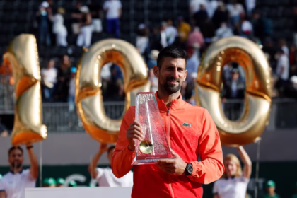 alt="Djokovic Is Added to Elite Club with 100th ATP Title in Geneva"