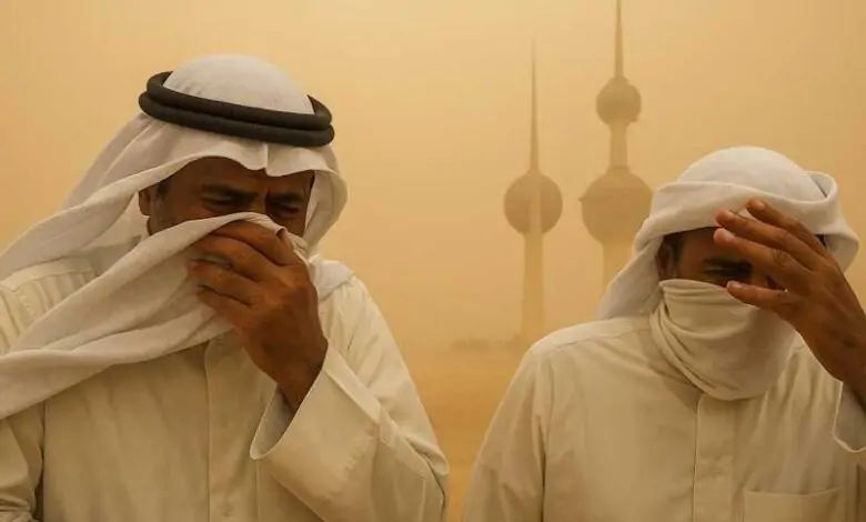 alt="Dust Storm Beats Kuwait, Lowers Visibility, Travel Rendered Disorganized"