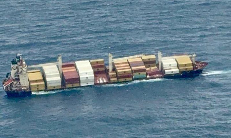 alt="Cargo Mayhem: Kerala Shores Witness MSC ELSA 3 Containers Wash Up"