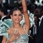 alt="DIY Diva: Nancy Taygi Stuns Cannes in Gown Made From Delhi Market Finds"