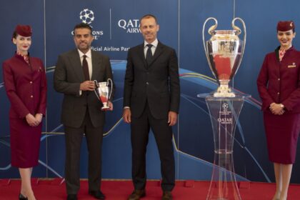 alt="Qatar Airways Achieves a Historic Triple Crown Ahead of the Champions League Match"