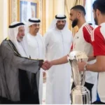 alt="Sheikh Sultan Rewards Sharjah FC with Dh20 Million After Glorious Victory"