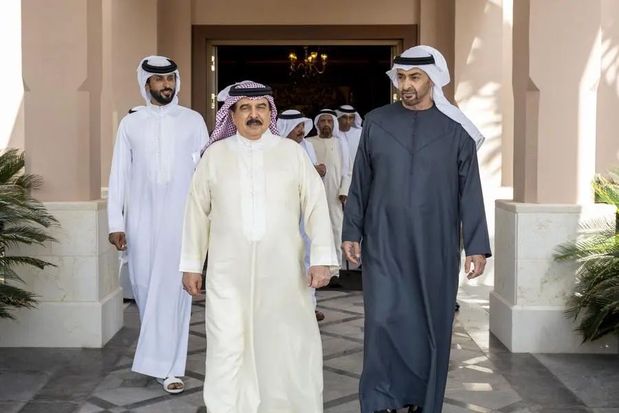 alt="UAE President Receives Bahrain King, Pledges Enhanced Bilateral Cooperation"