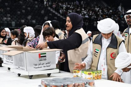 alt="Sharjah Charity initiates Gaza relief campaign to aid 350,000 Palestinians"