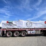 alt="Lifeline for Gaza: UAE Aid Convoy Delivers Over 1,000 Tonnes of Relief Supplies"